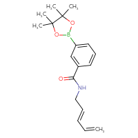 Chemical structure of N-[(2E)-penta-2,4-dien-1-yl]-3-(4,4,5,5-tetramethyl-1,3,2-dioxaborolan-2-yl)benzamide - CSSB21331715662