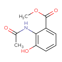 Chemical structure of methyl 2-acetamido-3-hydroxybenzoate - CSSB00010498749