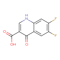 Chemical structure of 6,7-difluoro-4-oxo-1,4-dihydroquinoline-3-carboxylic acid - CSSB00000759205