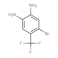Chemical structure of 4-bromo-5-(trifluoromethyl)benzene-1,2-diamine - CSSB00010204495