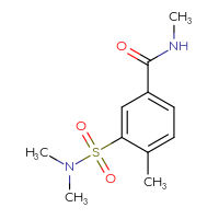 Chemical structure of 3-(dimethylsulfamoyl)-N,4-dimethylbenzamide - CSSB01072165709