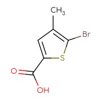 Chemical structure of 5-bromo-4-methylthiophene-2-carboxylic acid - CSSB00000685593