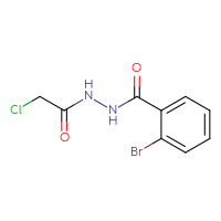 Chemical structure of 2-bromo-N'-(2-chloroacetyl)benzohydrazide - CSSB00028101318