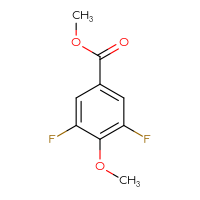 Chemical structure of methyl 3,5-difluoro-4-methoxybenzoate - CSSB00010240193