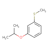 Chemical structure of 1-(methylsulfanyl)-3-(propan-2-yloxy)benzene - CSSB00000106560