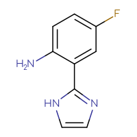 Chemical structure of 4-fluoro-2-(1H-imidazol-2-yl)aniline - CSSB00011471301