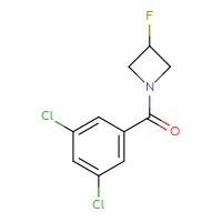 Chemical structure of 1-(3,5-dichlorobenzoyl)-3-fluoroazetidine - CSSB00085227393