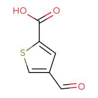 Chemical structure of 4-formylthiophene-2-carboxylic acid - CSSB00009914087