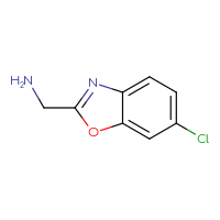 Chemical structure of 1-(6-chloro-1,3-benzoxazol-2-yl)methanamine - CSSB00012000059