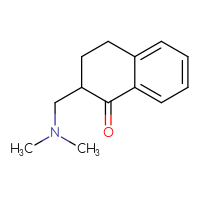 Chemical structure of 2-[(dimethylamino)methyl]-1,2,3,4-tetrahydronaphthalen-1-one - CSSB00010001688