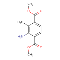Chemical structure of 1,4-dimethyl 2-amino-3-methylbenzene-1,4-dicarboxylate - CSSB00011180830