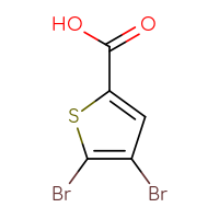 Chemical structure of 4,5-dibromothiophene-2-carboxylic acid - CSSB00000211679