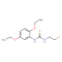 Chemical structure of 1-(2,5-diethoxyphenyl)-3-(2-fluoroethyl)thiourea - CSSB02018815229