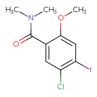 Chemical structure of 5-chloro-4-iodo-2-methoxy-N,N-dimethylbenzamide - CSSB00011256201