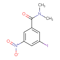 Chemical structure of 3-iodo-N,N-dimethyl-5-nitrobenzamide - CSSB00021348554