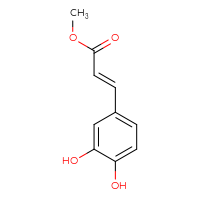 Chemical structure of methyl (2E)-3-(3,4-dihydroxyphenyl)prop-2-enoate - CSSB00011218582