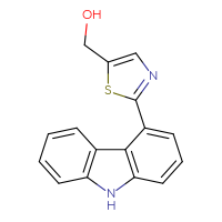 Chemical structure of [2-(9H-carbazol-4-yl)-1,3-thiazol-5-yl]methanol - CSSB21531599982