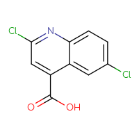Chemical structure of 2,6-dichloroquinoline-4-carboxylic acid - CSSB00010176847