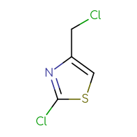 Chemical structure of 2-chloro-4-(chloromethyl)-1,3-thiazole - CSSB00000024076