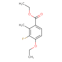 Chemical structure of ethyl 4-ethoxy-3-fluoro-2-methylbenzoate - CSSB00135183429