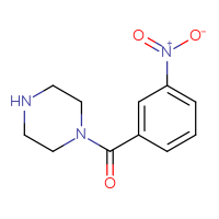 Chemical structure of 1-(3-nitrobenzoyl)piperazine - CSSB00000510808