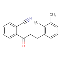Chemical structure of 2-[3-(2,3-dimethylphenyl)propanoyl]benzonitrile - CSSB00020571342