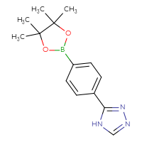 Chemical structure of 3-[4-(4,4,5,5-tetramethyl-1,3,2-dioxaborolan-2-yl)phenyl]-4H-1,2,4-triazole - CSSB00010769877