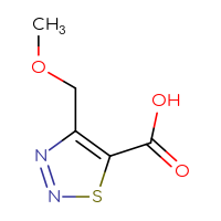 Chemical structure of 4-(methoxymethyl)-1,2,3-thiadiazole-5-carboxylic acid - CSSB00020819443