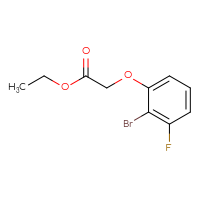 Chemical structure of ethyl 2-(2-bromo-3-fluorophenoxy)acetate - CSSB00022284052