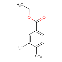 Chemical structure of ethyl 3,4-dimethylbenzoate - CSSB00000170501