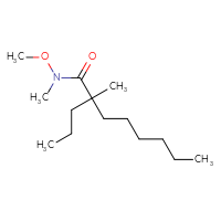 Chemical structure of N-methoxy-N,2-dimethyl-2-propyloctanamide - CSSB01997357291