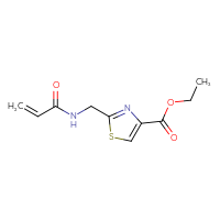Chemical structure of ethyl 2-[(prop-2-enamido)methyl]-1,3-thiazole-4-carboxylate - CSSB01994222653