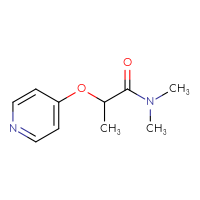 Chemical structure of N,N-dimethyl-2-(pyridin-4-yloxy)propanamide - CSSB09895336731
