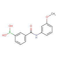 Chemical structure of {3-[(3-methoxyphenyl)carbamoyl]phenyl}boronic acid - CSSB00015191481