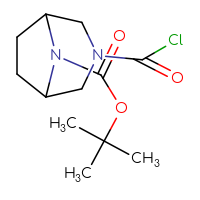Chemical structure of tert-butyl 3-(carbonochloridoyl)-3,8-diazabicyclo[3.2.1]octane-8-carboxylate - CSSB00153513076