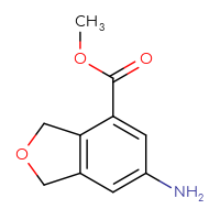 Chemical structure of methyl 6-amino-1,3-dihydro-2-benzofuran-4-carboxylate - CSSB00021099706