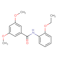 Chemical structure of N-(2-ethoxyphenyl)-3,5-dimethoxybenzamide - CSSB00027972537