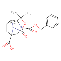 Chemical structure of 3-[(benzyloxy)carbonyl]-8-[(tert-butoxy)carbonyl]-3,8-diazabicyclo[3.2.1]octane-1-carboxylic acid - CSSB00010762025