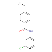 Chemical structure of N-(3-chlorophenyl)-4-ethylbenzamide - CSSB00027989444