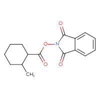 Chemical structure of 1,3-dioxo-2,3-dihydro-1H-isoindol-2-yl 2-methylcyclohexane-1-carboxylate - CSSB00116217644