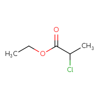 Chemical structure of ethyl 2-chloropropanoate - CSSB00011215307