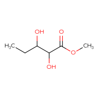 Chemical structure of methyl 2,3-dihydroxypentanoate - CSSB00011056165