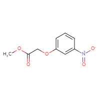 Chemical structure of methyl 2-(3-nitrophenoxy)acetate - CSSB00000173152
