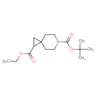 Chemical structure of 6-tert-butyl 1-ethyl 6-azaspiro[2.5]octane-1,6-dicarboxylate - CSSB00010073208