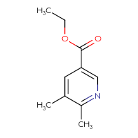 Chemical structure of ethyl 5,6-dimethylpyridine-3-carboxylate - CSSB00012177194