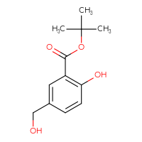 Chemical structure of tert-butyl 2-hydroxy-5-(hydroxymethyl)benzoate - CSSB20271340380