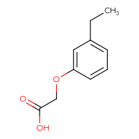 Chemical structure of 2-(3-ethylphenoxy)acetic acid - CSSB00000183763