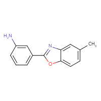 Chemical structure of 3-(5-methyl-1,3-benzoxazol-2-yl)aniline - CSSB00000595954