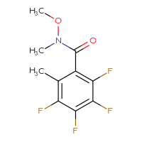 Chemical structure of 2,3,4,5-tetrafluoro-N-methoxy-N,6-dimethylbenzamide - CSSB21151594619