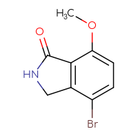 Chemical structure of 4-bromo-7-methoxy-2,3-dihydro-1H-isoindol-1-one - CSSB00010764777